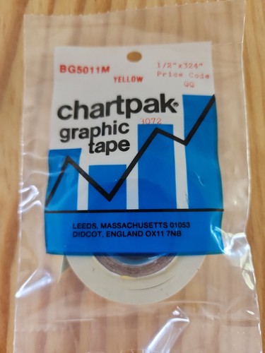 Chartpak graphic art tape 2 - tape,, 1/2